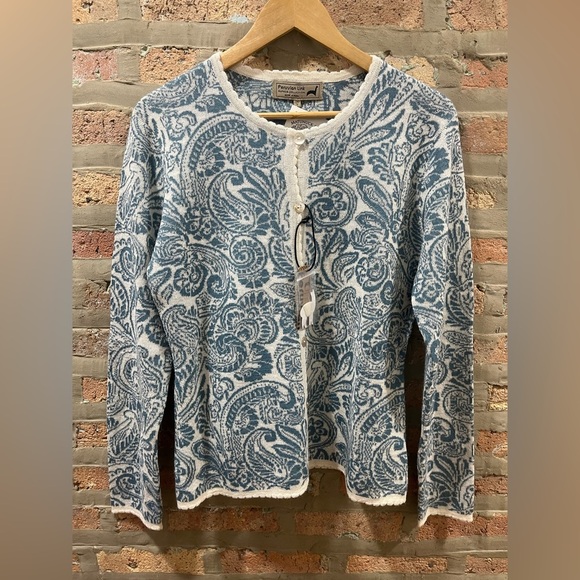 Peruvian link alpaca paisley cardigan - Picture 6 of 8